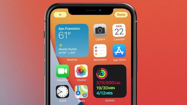 Виджеты iPhone на главном экране
